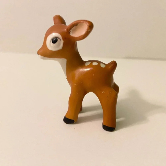 Vintage Small  Ceramic Deer Fawn Figurine 2.25 Inch Tall Germany Figure - Picture 7 of 15